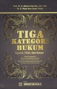 Tiga kategori hukum : syariat, fikih, dan kanun